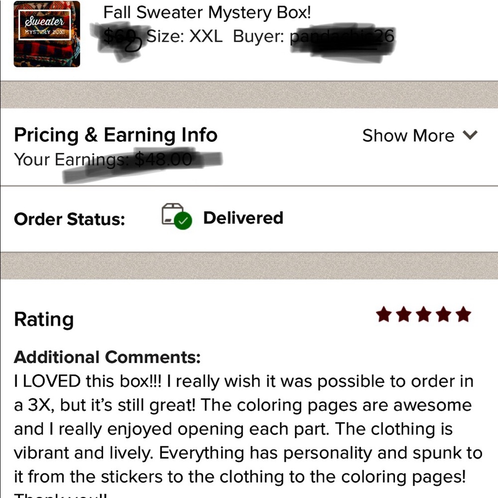 Fall Sweater Mystery Box! - Picture 3 of 6